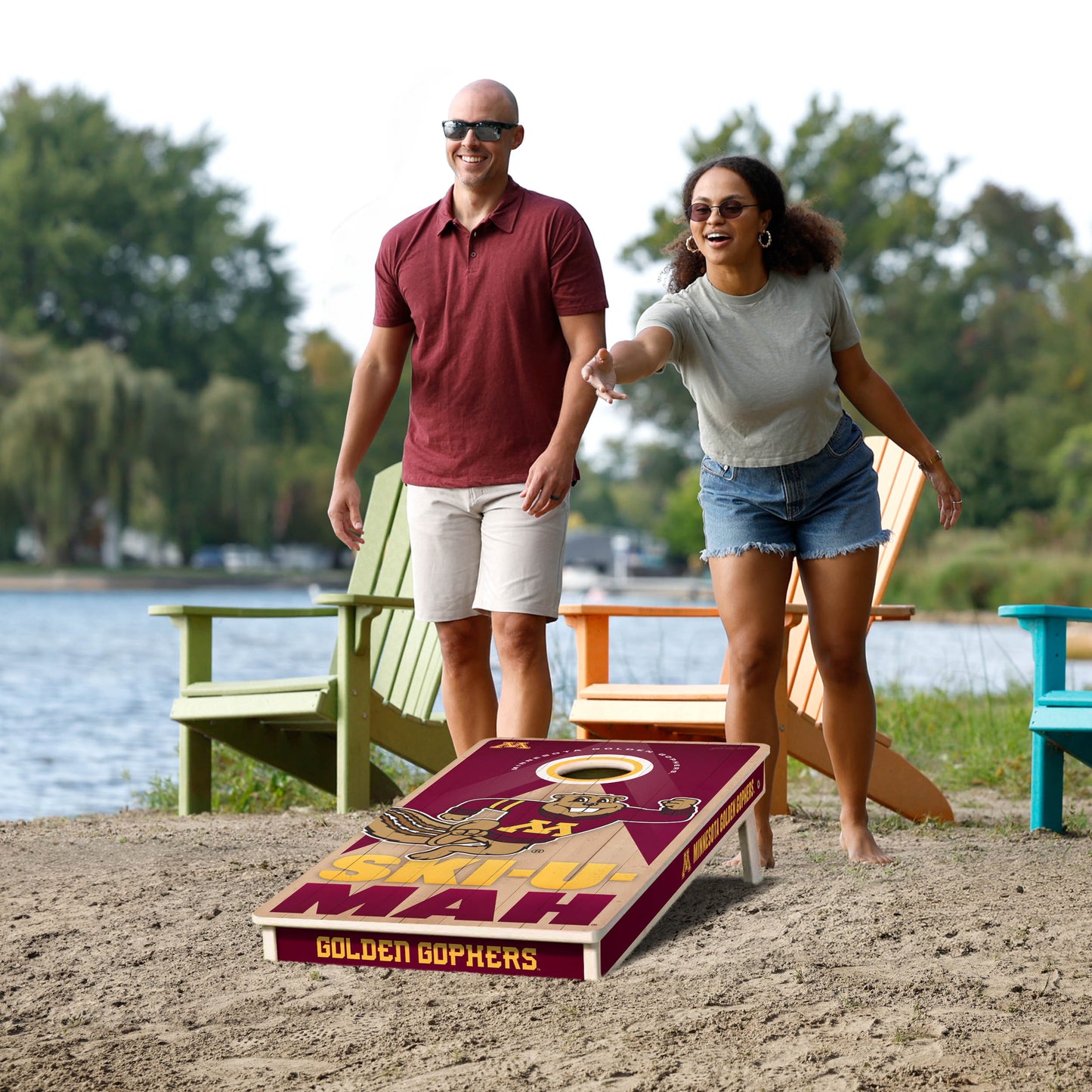 NCAA Minnesota Golden Gophers 2' x 4' Slogan Series Cornhole