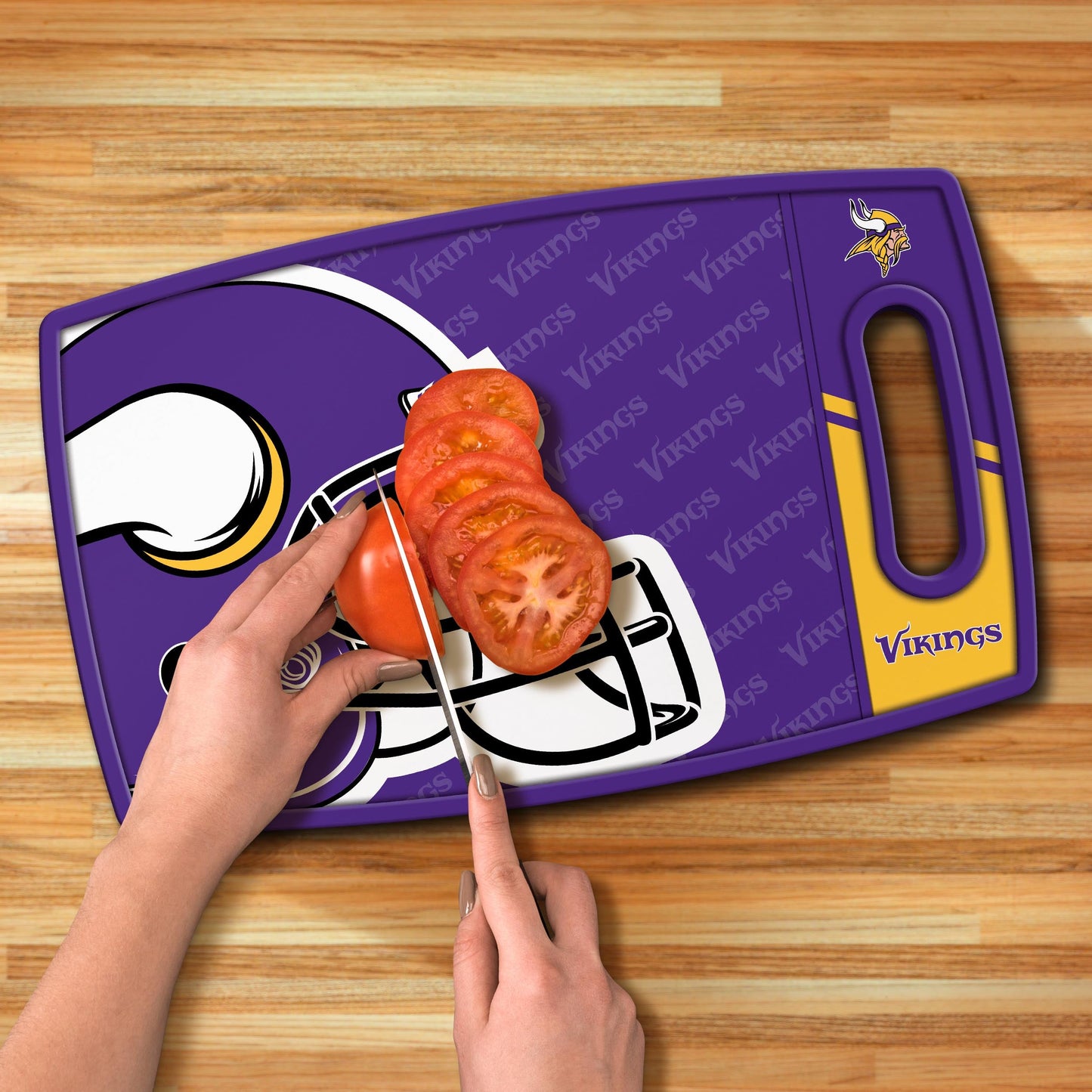 Minnesota Vikings Logo Series Cutting Board Alt 3