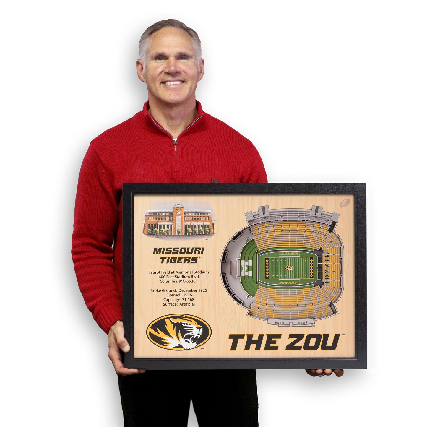 NCAA Missouri Tigers 25-Layer StadiumView Wallart