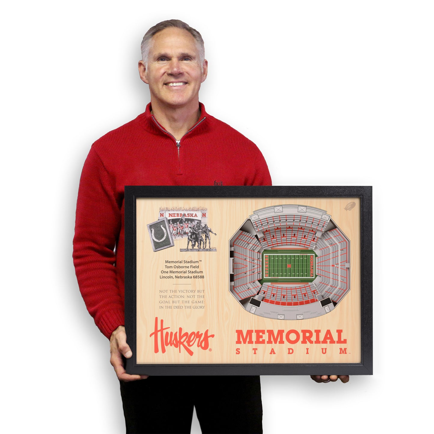 NCAA Nebraska Cornhuskers 25-Layer StadiumView Wallart