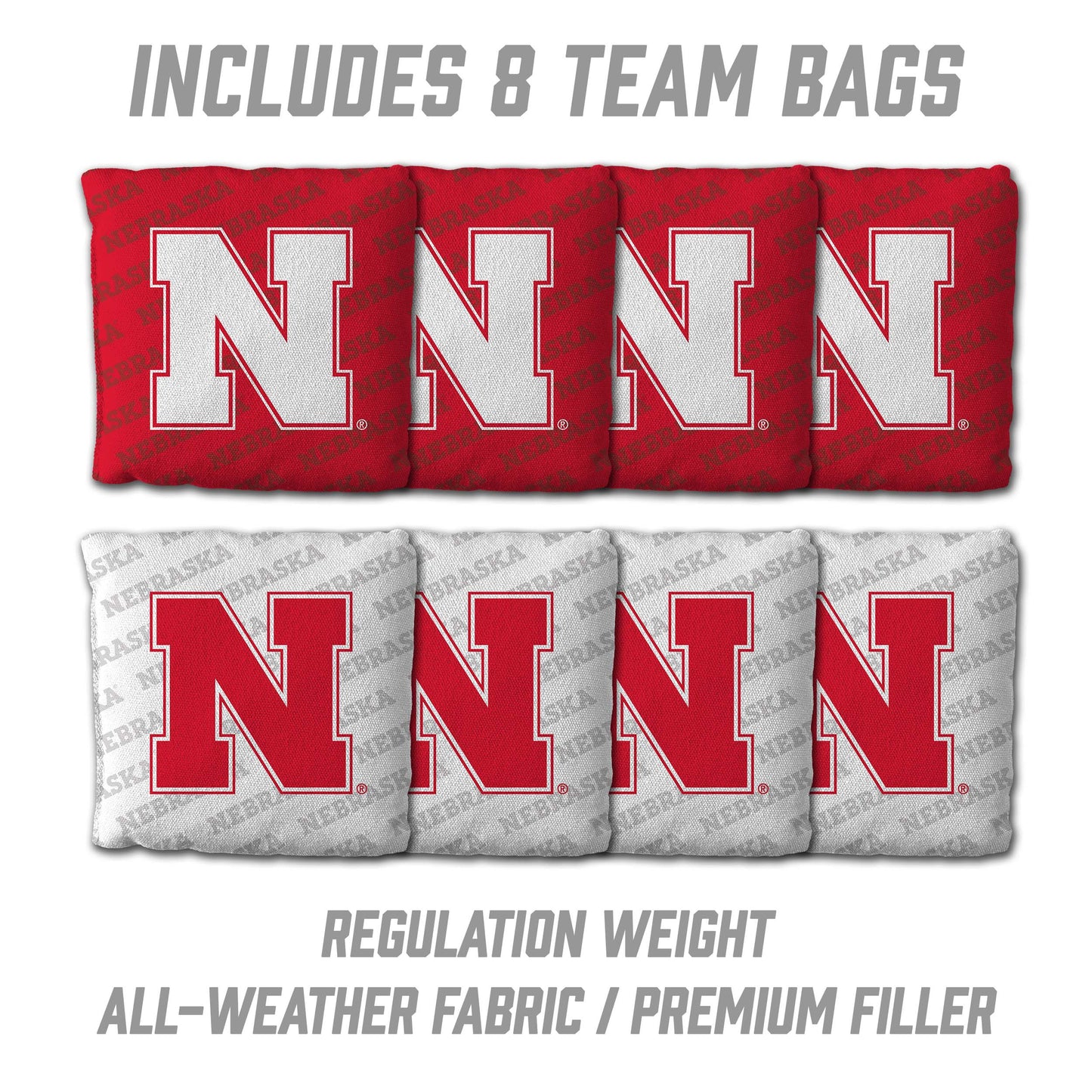 NCAA Nebraska Cornhuskers 2' x 4' All-Wood Cornhole Set