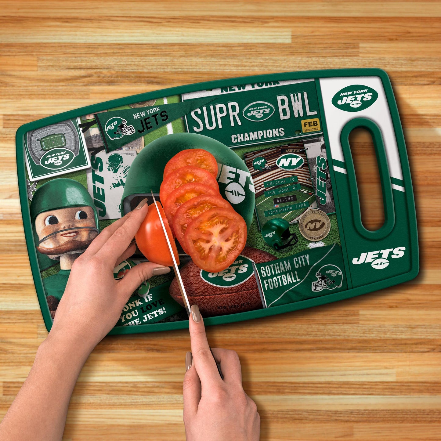 New York Jets Retro Series Cutting Board Alt 3