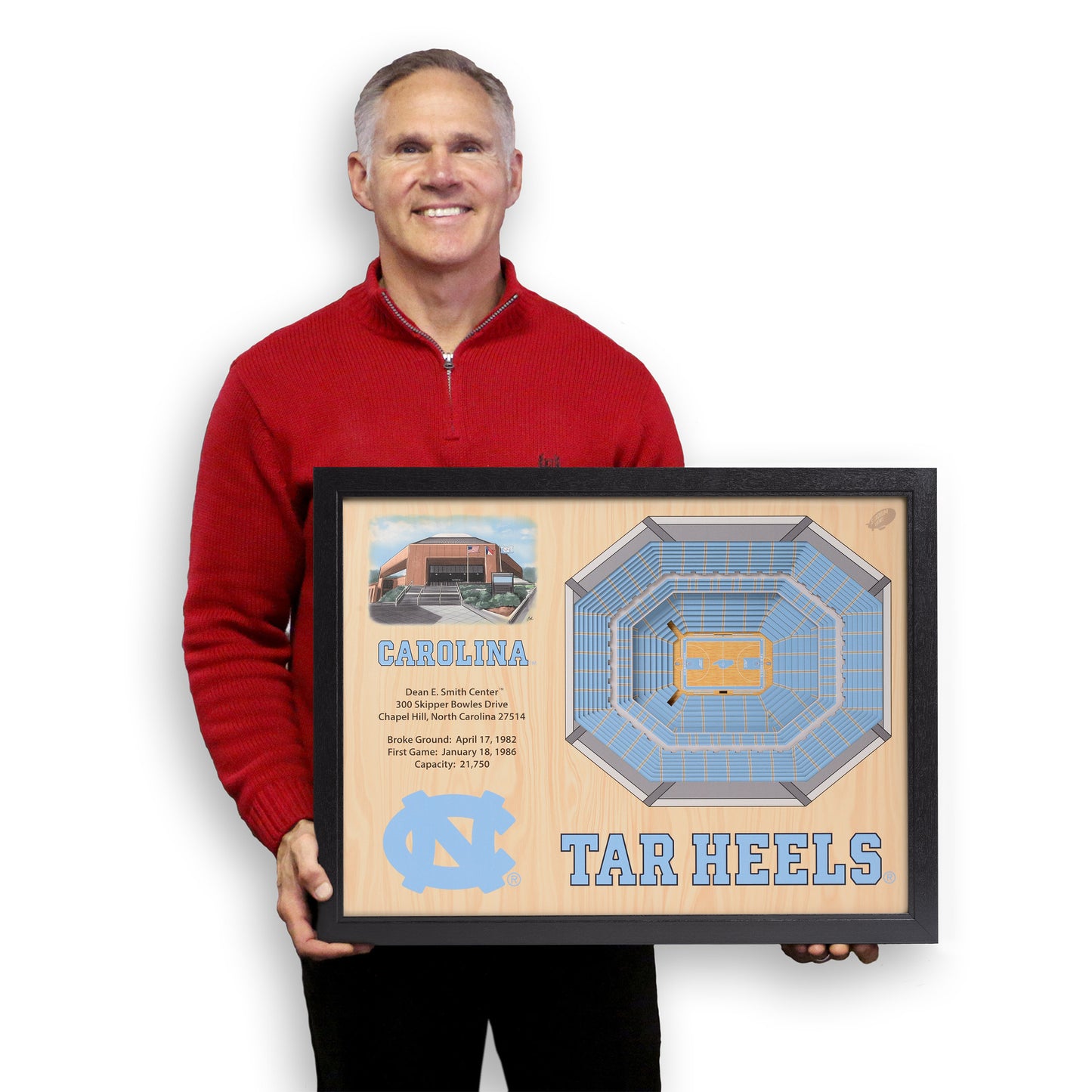 NCAA North Carolina Tar Heels 25-Layer StadiumView Wallart