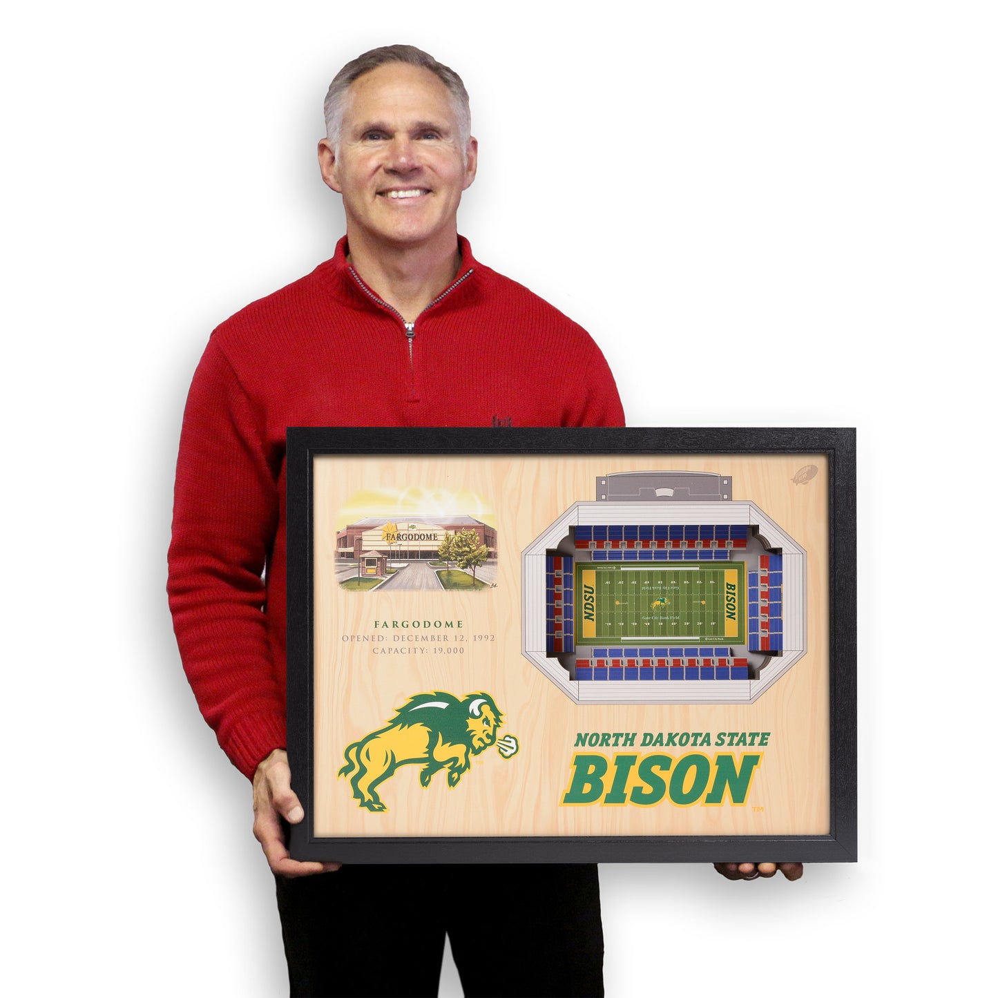 NCAA North Dakota State Bison 25-Layer StadiumView Wallart