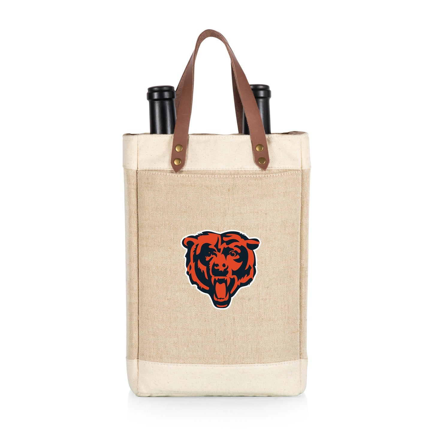 Chicago Bears - Pinot Jute 2 Bottle Insulated Wine Bag