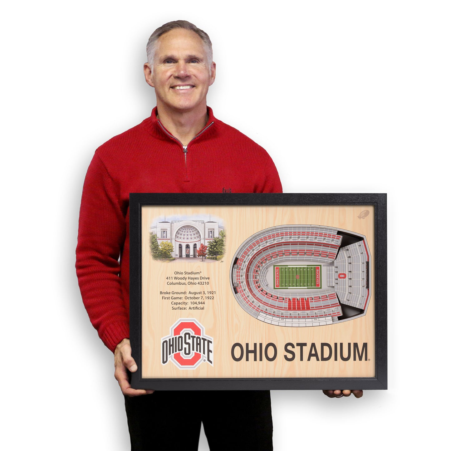 NCAA Ohio State Buckeyes 25-Layer StadiumView Wallart