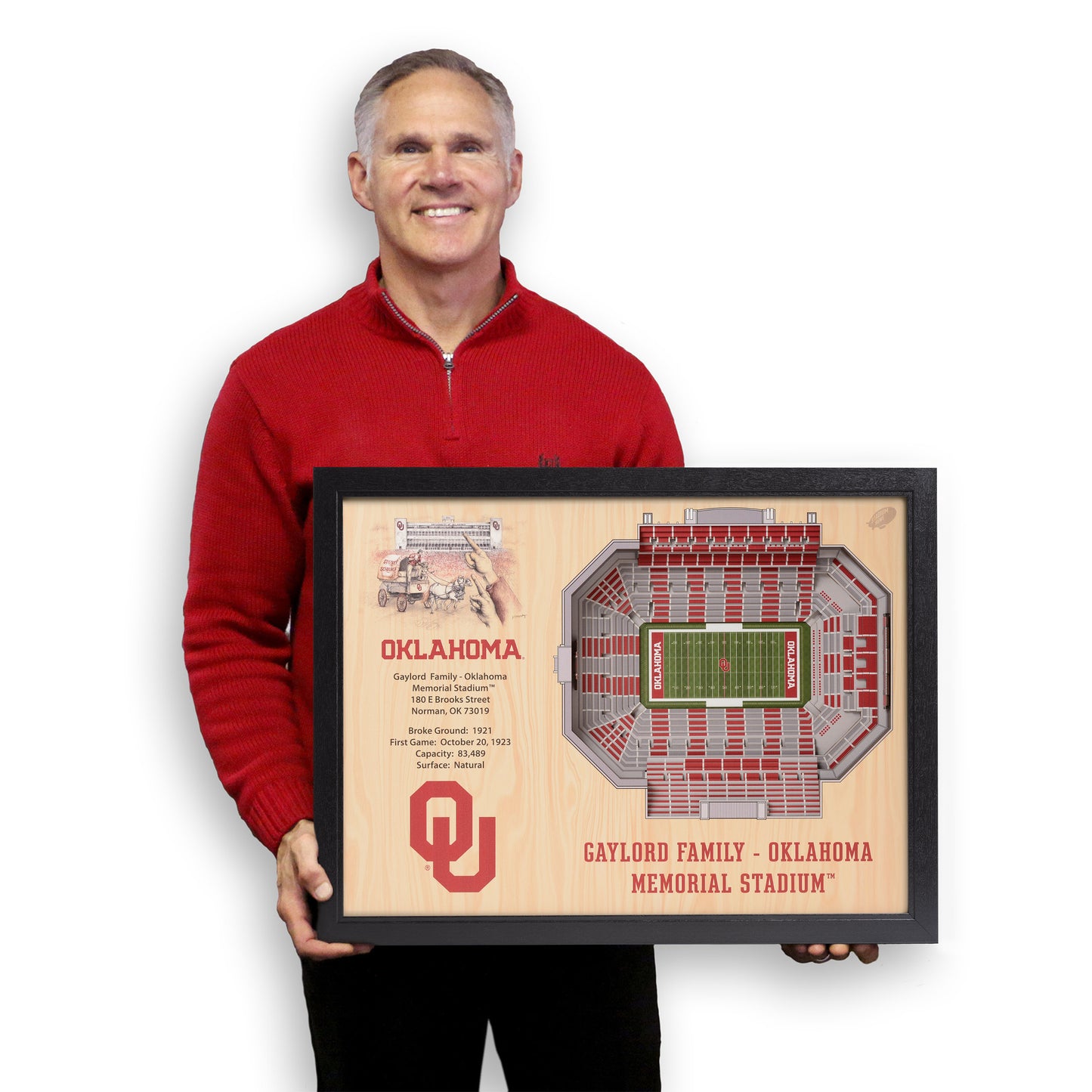 NCAA Oklahoma Sooners 25-Layer StadiumView Wallart