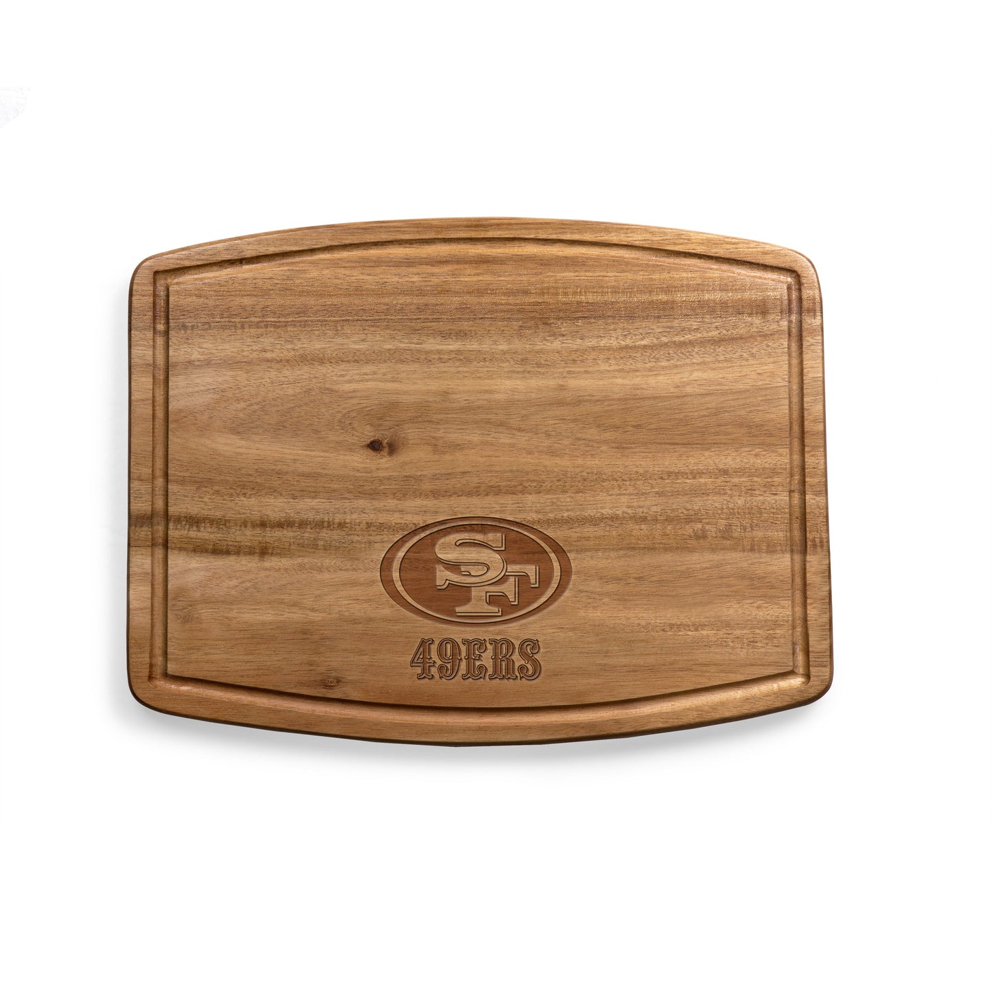 San Francisco 49ers - Ovale Acacia Cutting Board