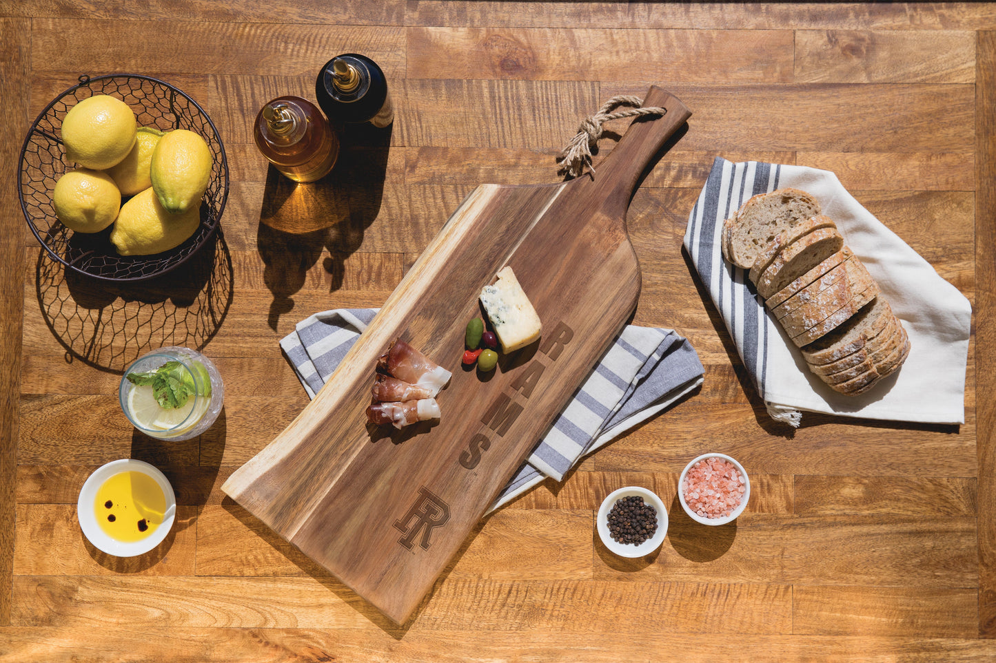 Rhode Island Rams - Artisan 24" Acacia Charcuterie Board
