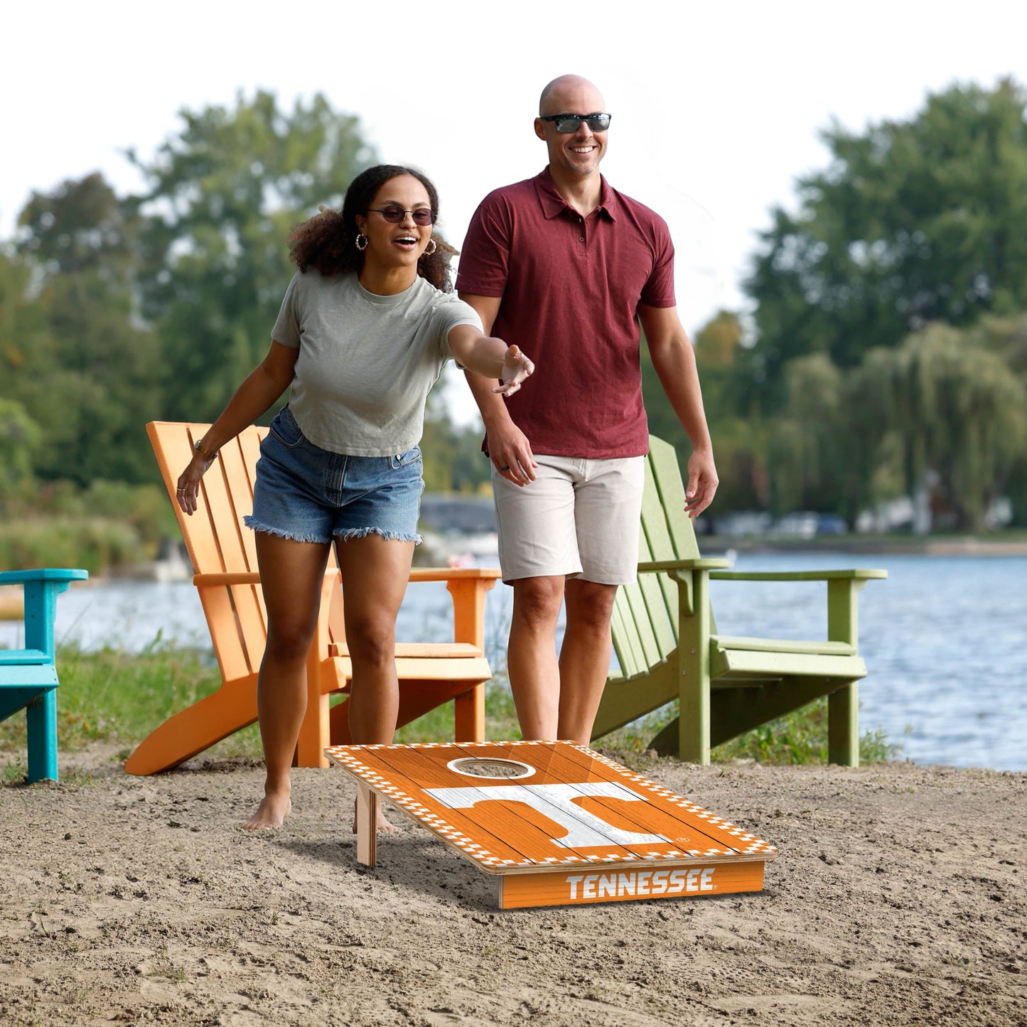 NCAA Tennessee Volunteers 2' X 3' All-Wood Cornhole Set - Alt 5