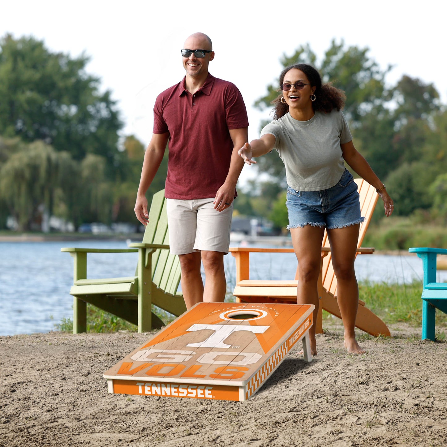 NCAA Tennessee Volunteers 2' x 4' Slogan Series Cornhole
