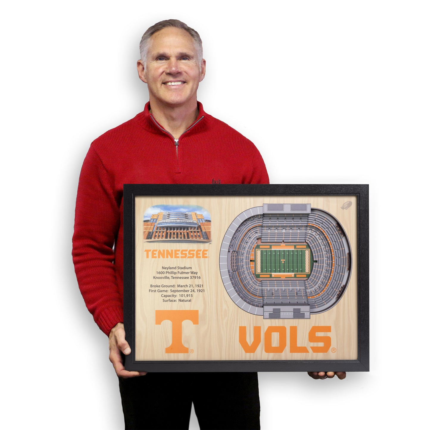 NCAA Tennessee Volunteers 25-Layer StadiumView Wallart