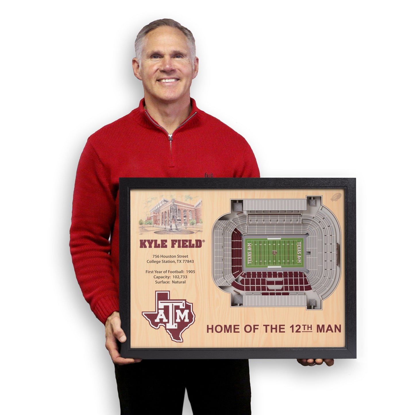 NCAA Texas A&M Aggies 25-Layer StadiumView Wallart