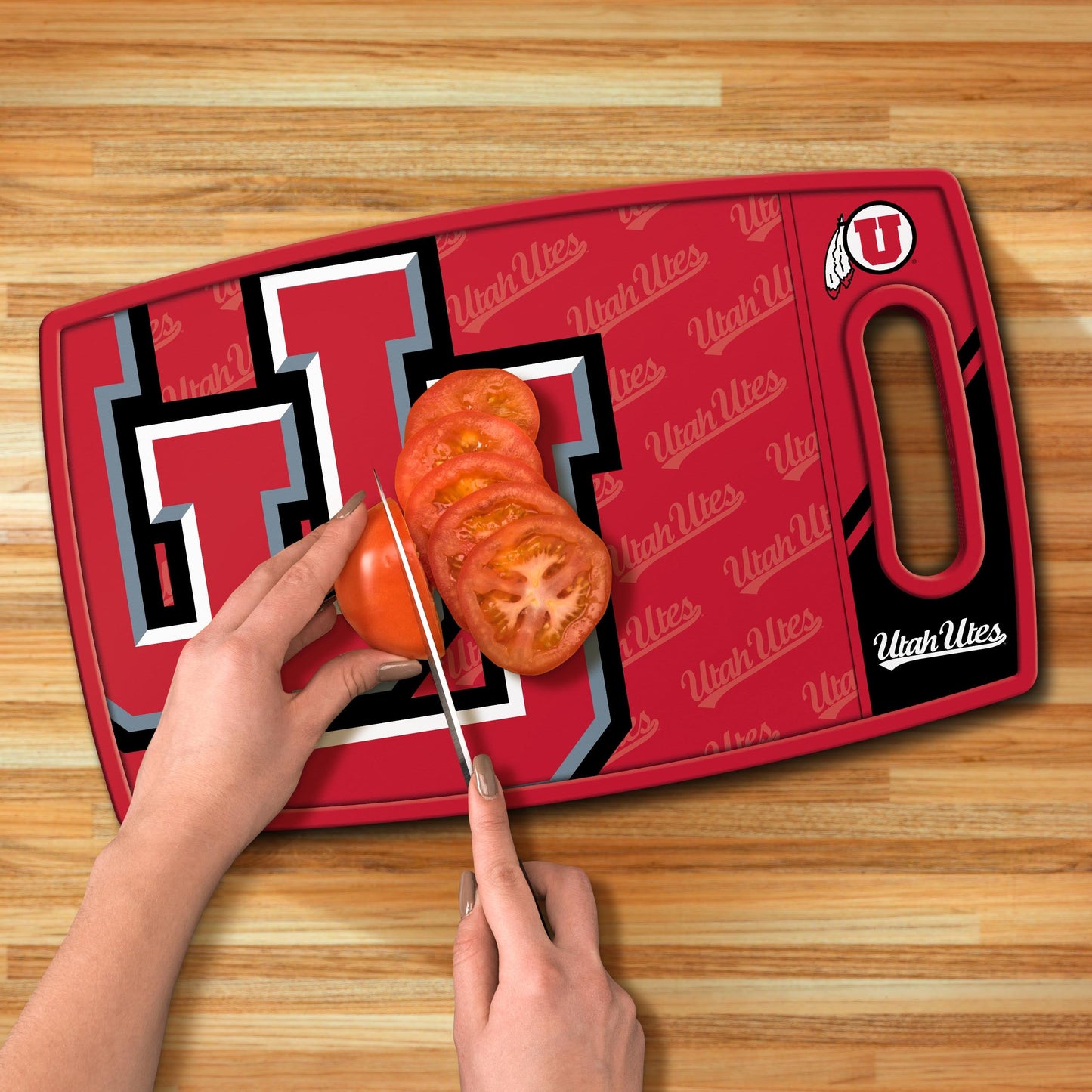 Utah Utes Logo Series Cutting Board Alt 3