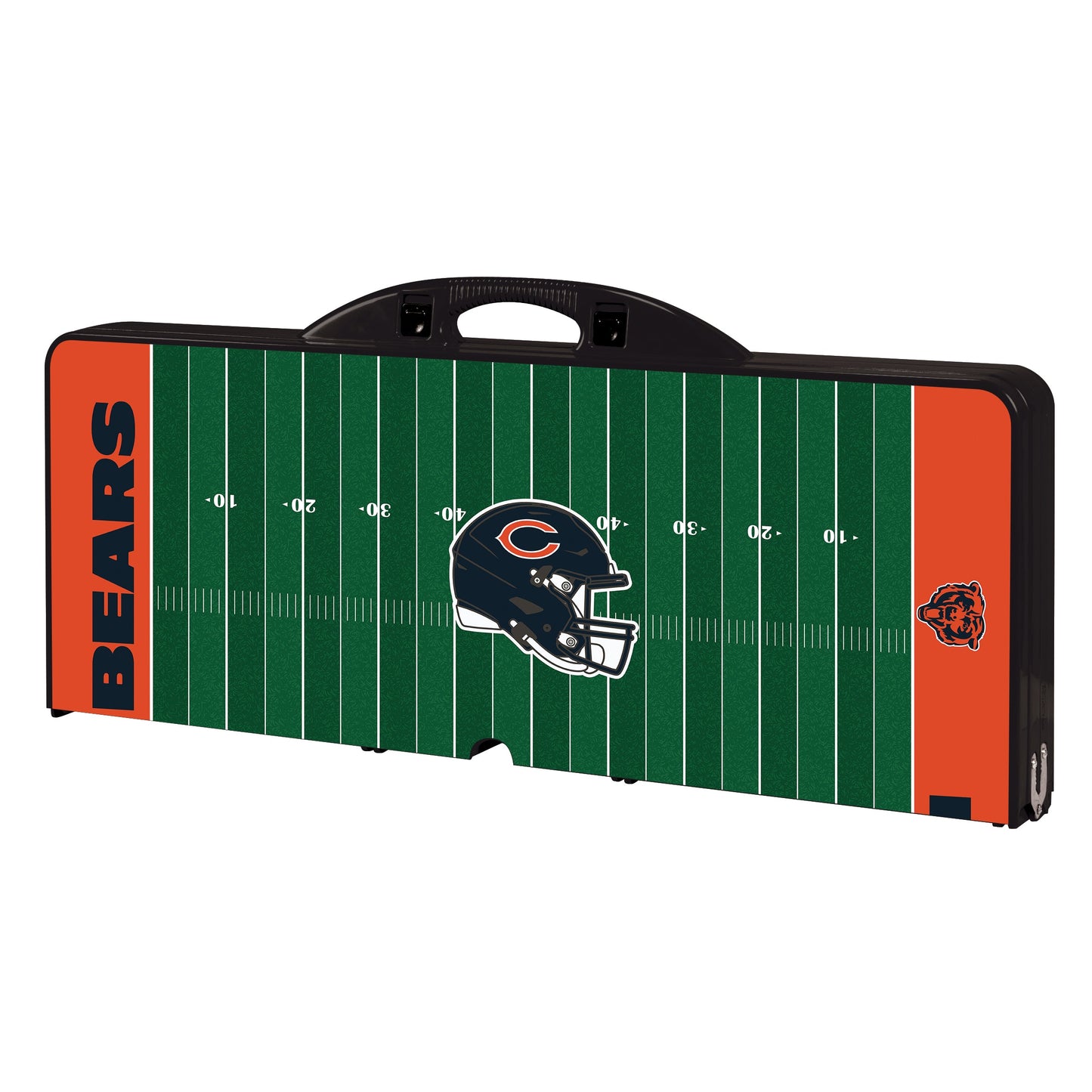 Chicago Bears Football Field - Picnic Table Portable Folding Table with Seats