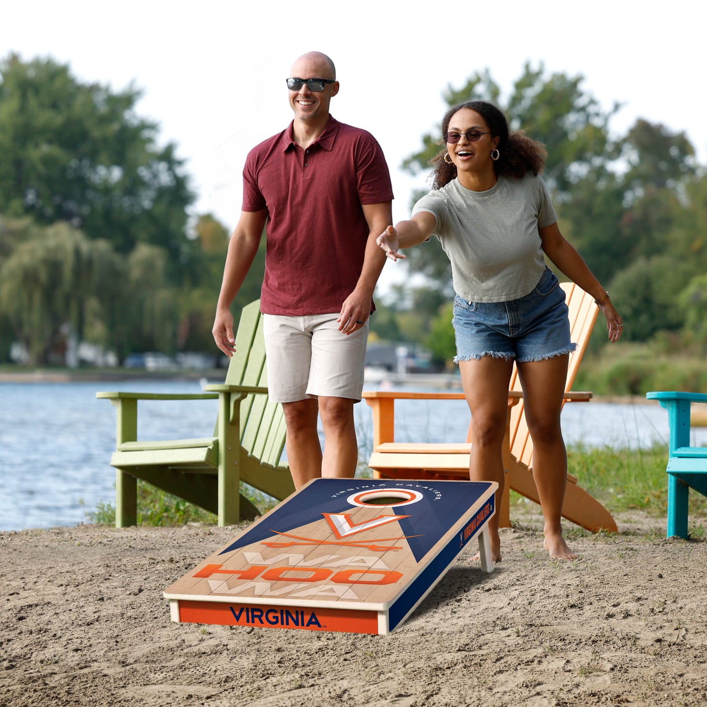 NCAA Virginia Cavaliers 2' x 4' Slogan Series Cornhole