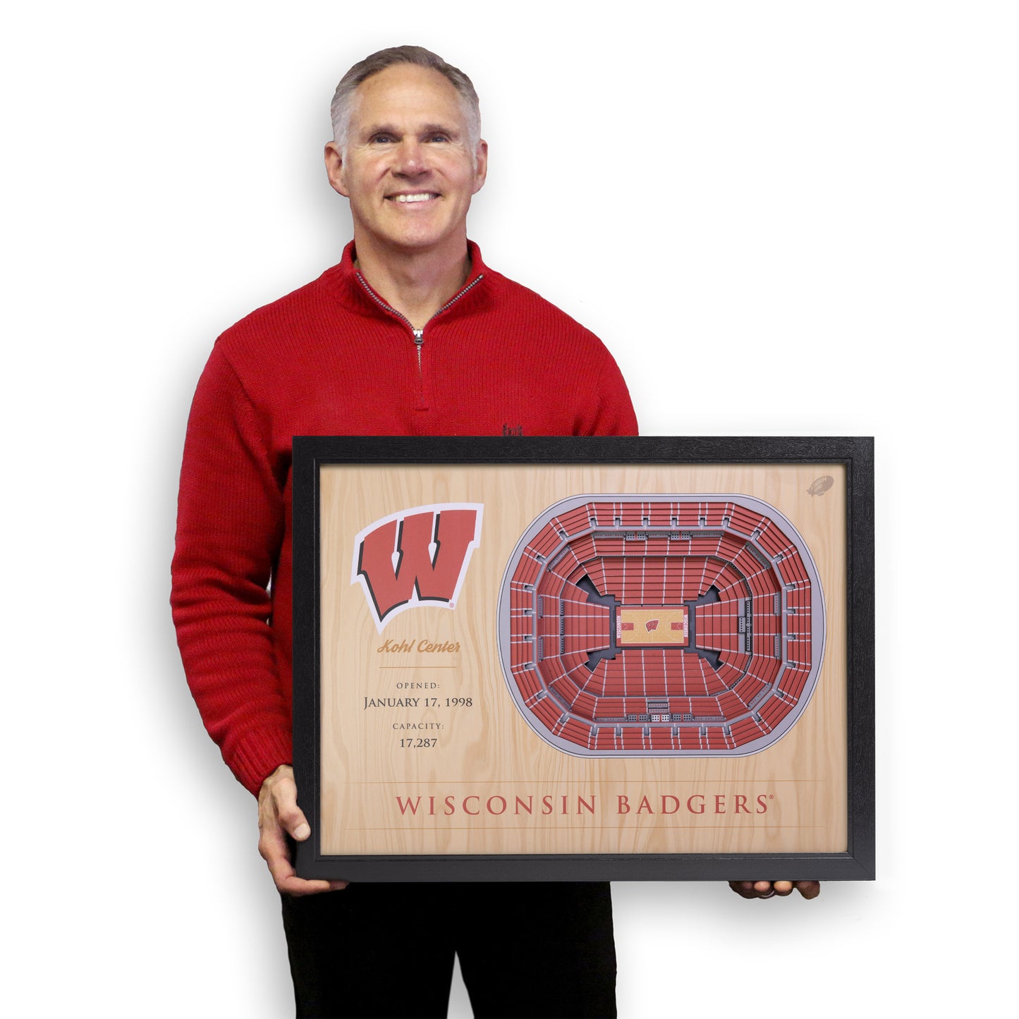 NCAA Wisconsin Badgers 25-Layer StadiumView Wallart
