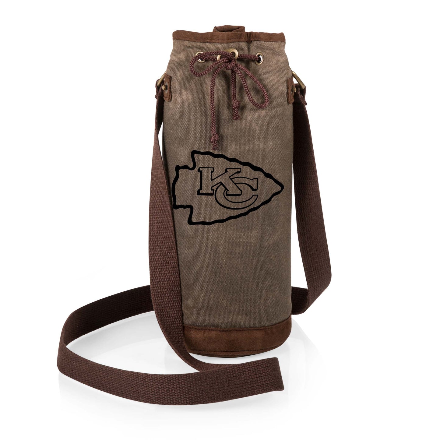 Kansas City Chiefs - Waxed Canvas Wine Tote