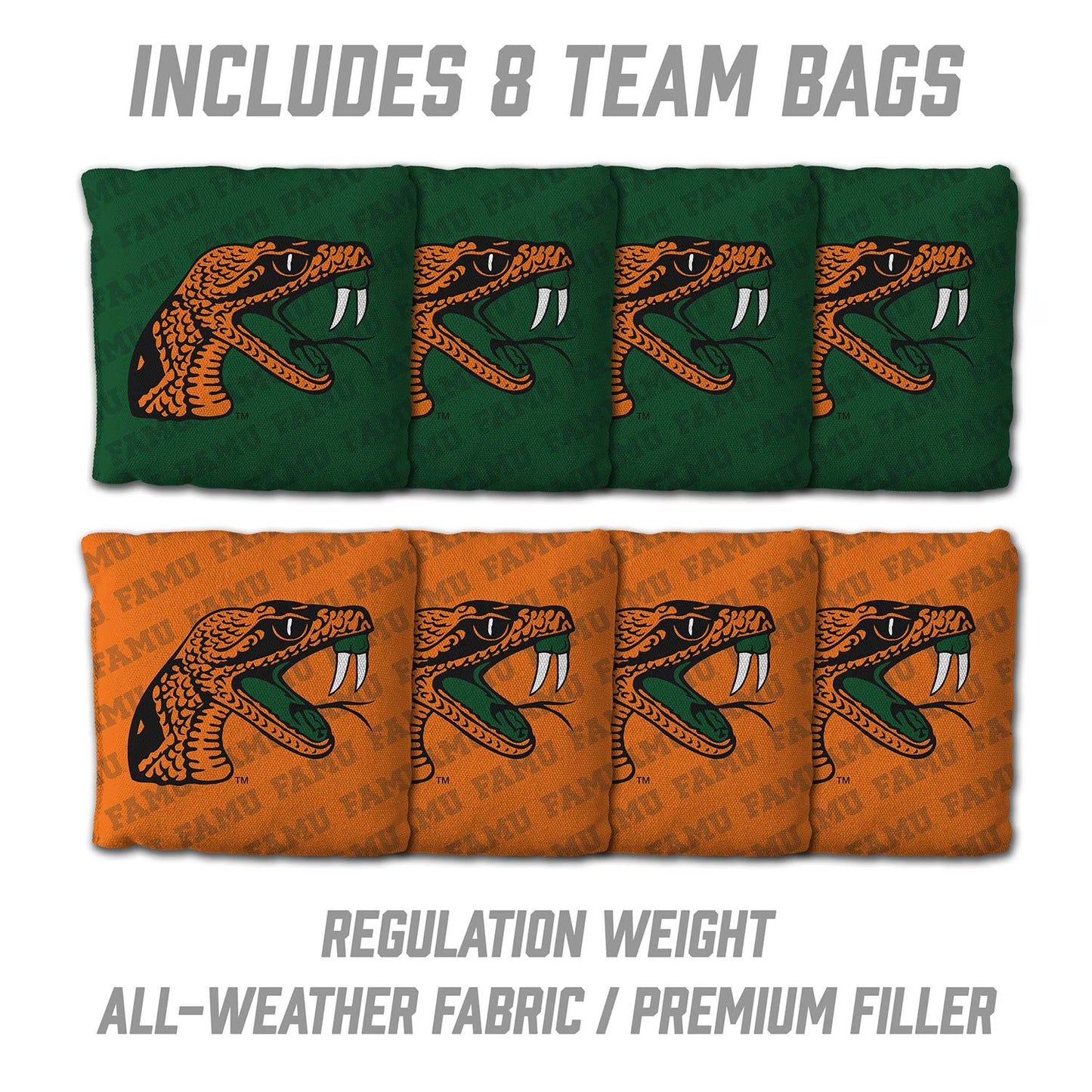 NCAA Florida A&M Rattlers 2' x 4' Slogan Series Cornhole