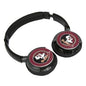 FLORIDA STATE SEMINOLES SONIC JAM BLUETOOTH® HEADPHONES with a florida state seminoles logo on the ear cups.