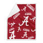 Alabama 50x60 Repeating Plush Sherpa Throw