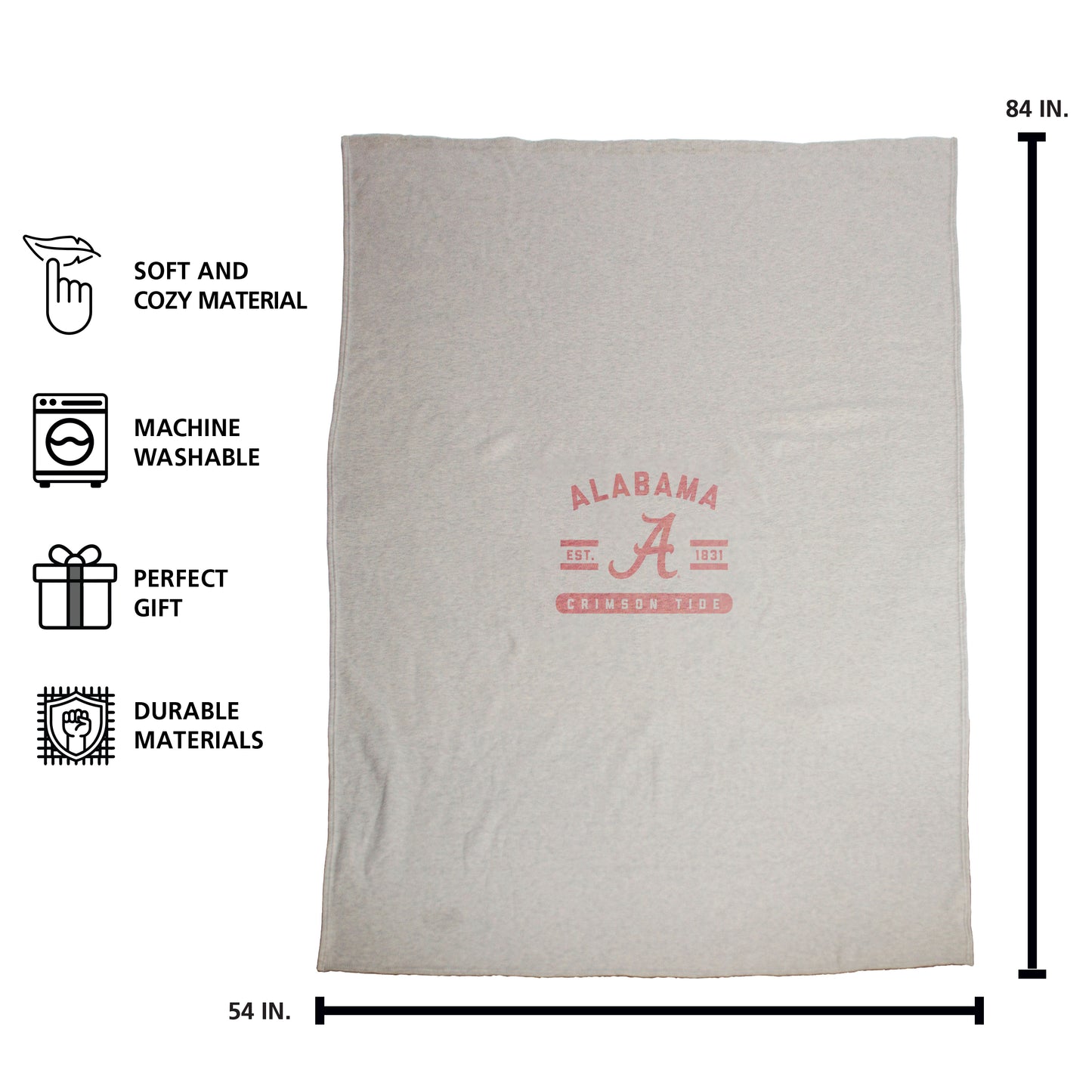 Alabama Sublimated Sweatshirt Blanket