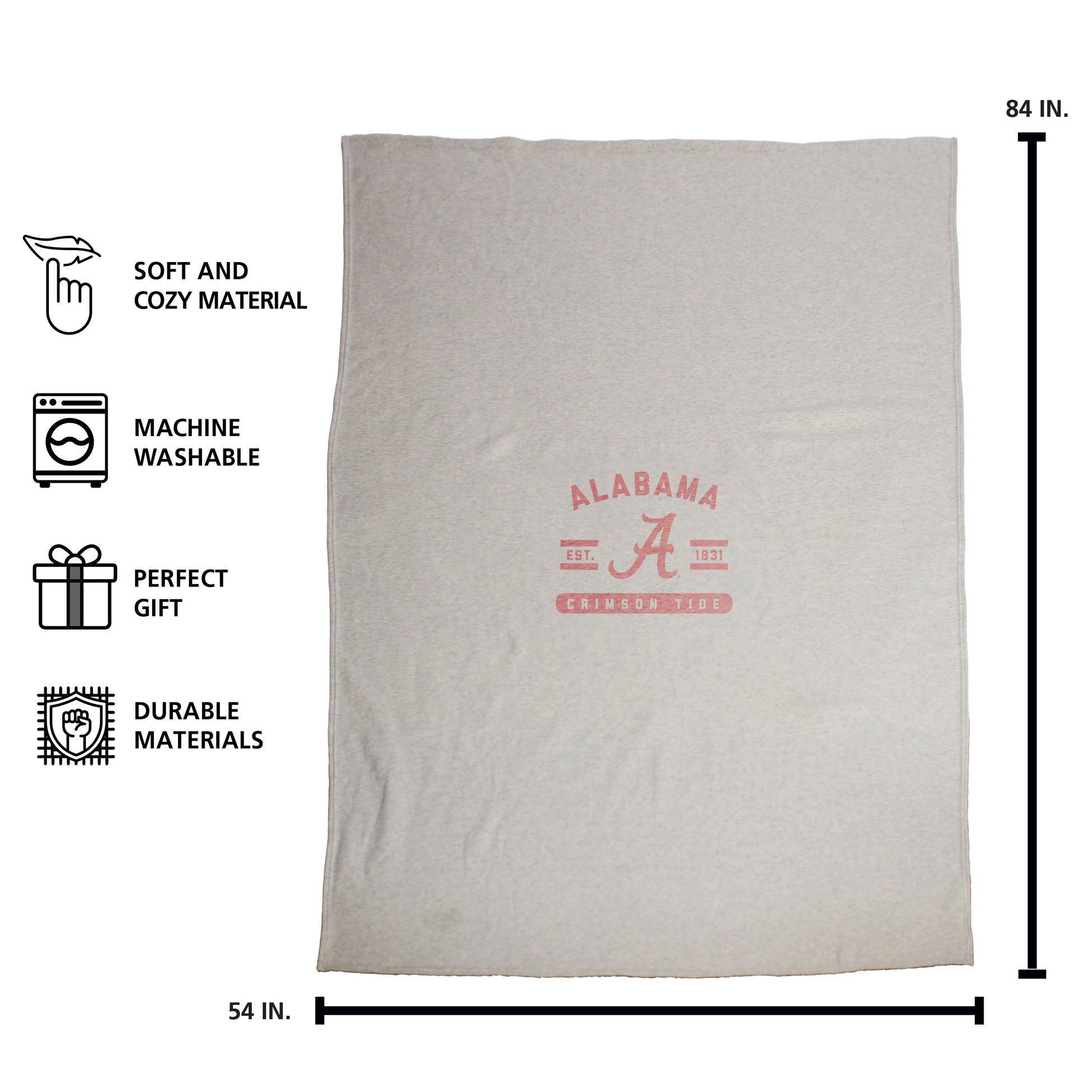 Alabama Sublimated Sweatshirt Blanket