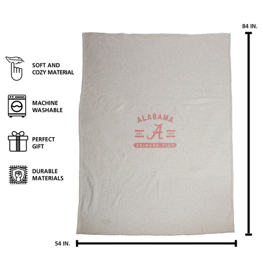 Alabama Sublimated Sweatshirt Blanket