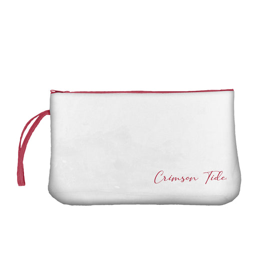 Alabama Script Clear Wristlet