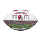 Alabama Past Championships Debossed Full Sized Autograph Football