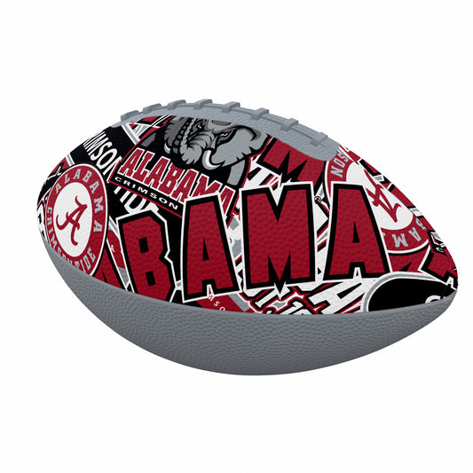 University of Alabama Mini Abstract Size Rubber Footballl