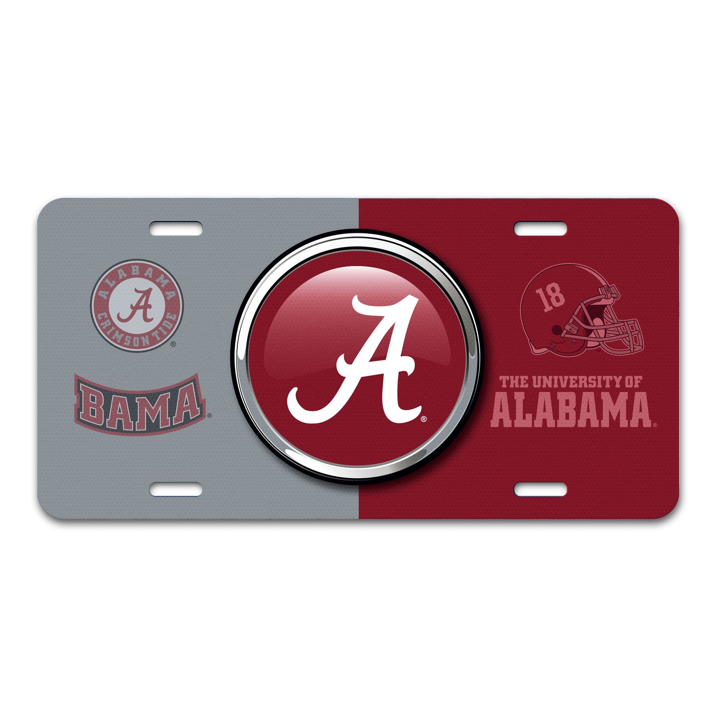 University of Alabama Embossed Metal License Plate