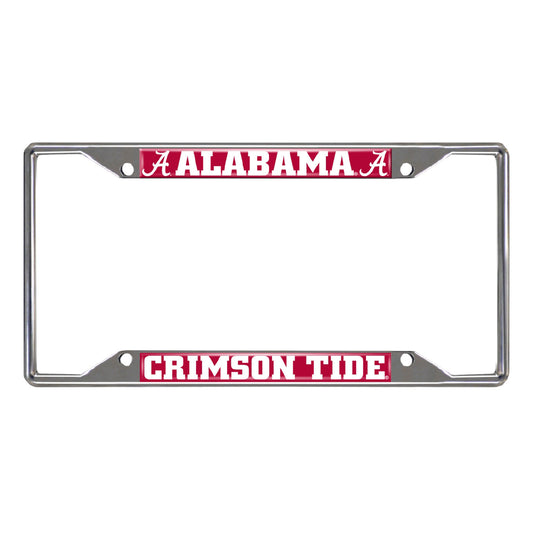 University of Alabama Chrome License Plate Frame
