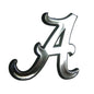 University of Alabama Plastic Chrome Emblem