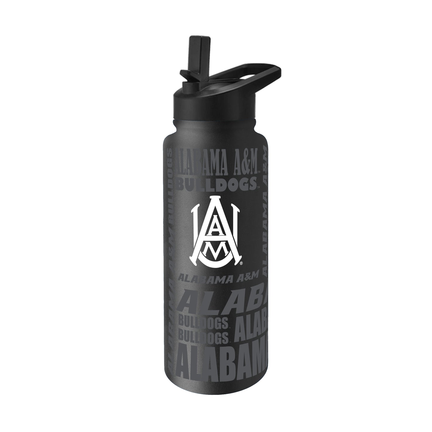 Alabama A&M 34oz Black Replay Quencher Bottle