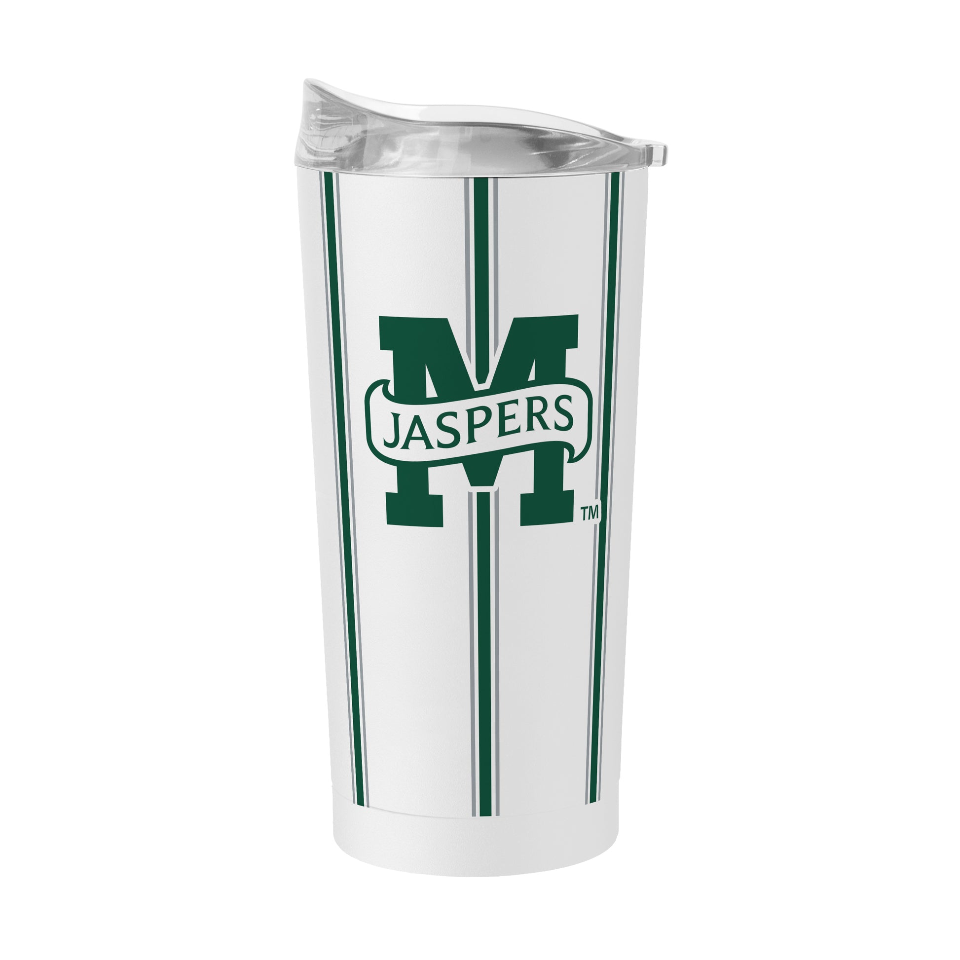 Manhattan University 20oz Thin Stripe Powder Coat Tumbler