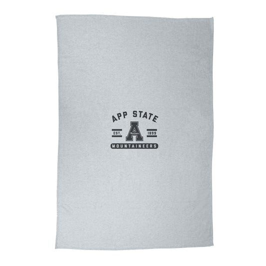Appalachian State Athletic Gray Sublimated Sweatshirt Blanket