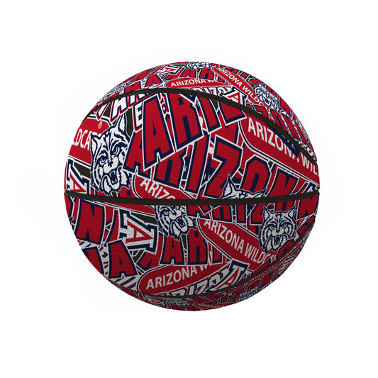 University of Arizona Mini Abstract Size Rubber Basketball