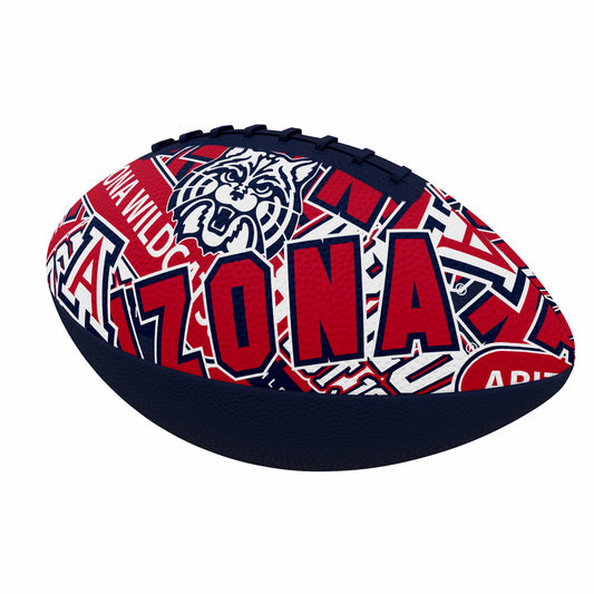 University of Arizona Mini Abstract Size Rubber Footballl
