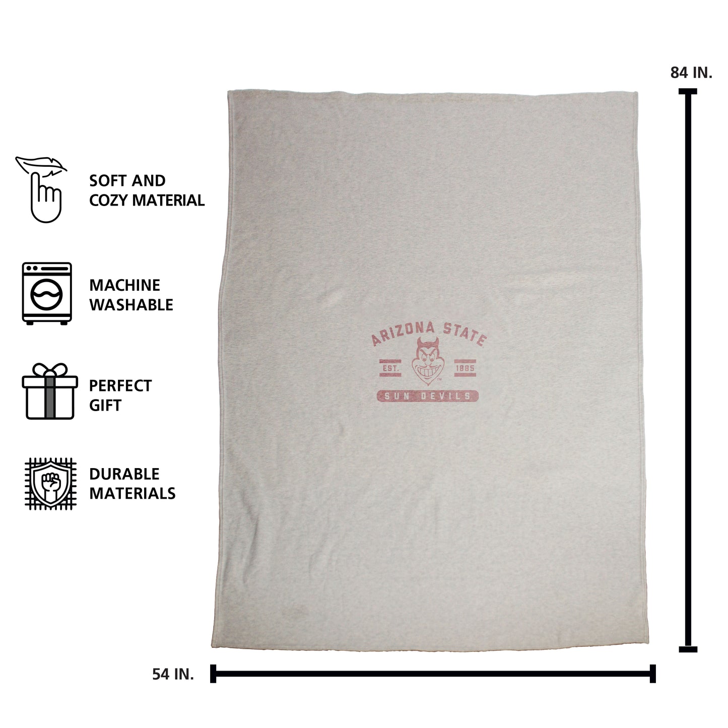 AZ State Sublimated Sweatshirt Blanket