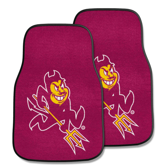 Arizona State University 2-pc Carpet Car Mat Set
