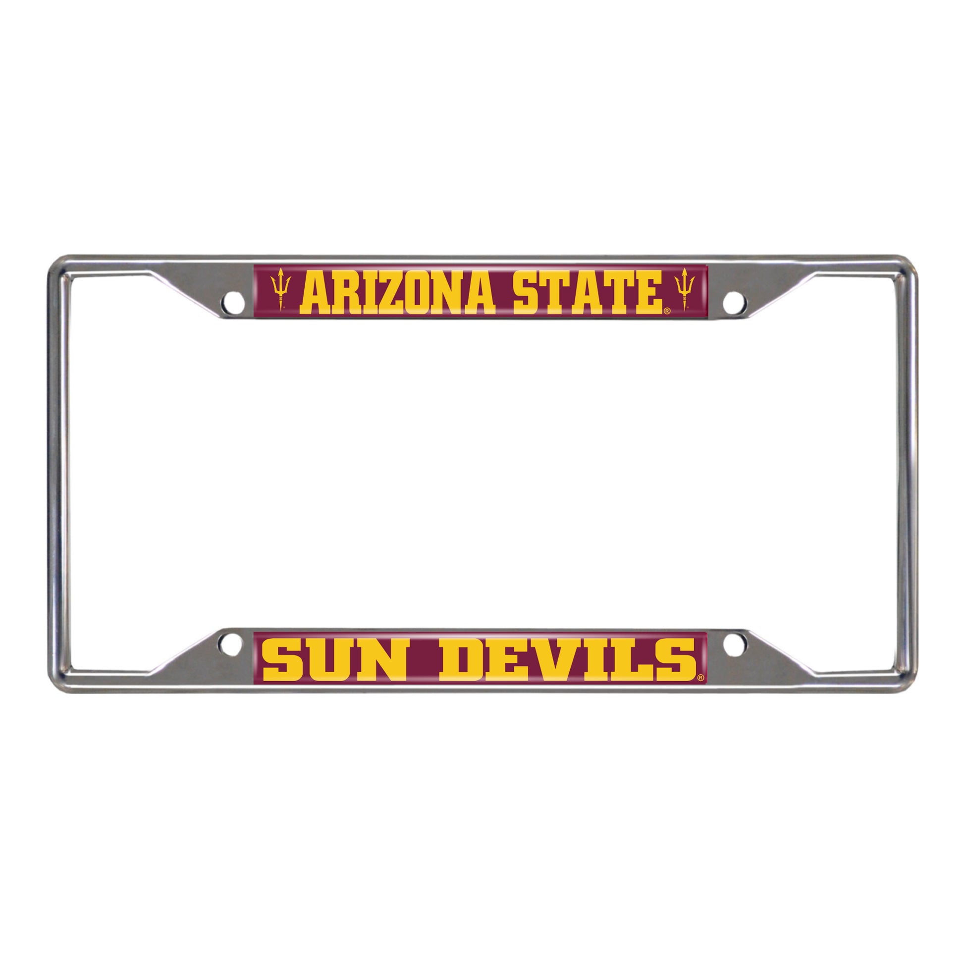 Arizona State University Chrome License Plate Frame