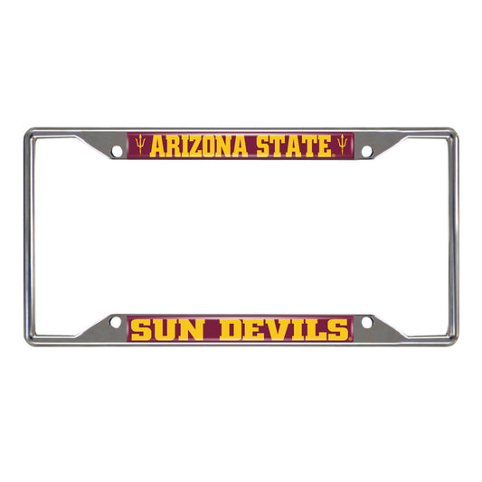Arizona State University Chrome License Plate Frame