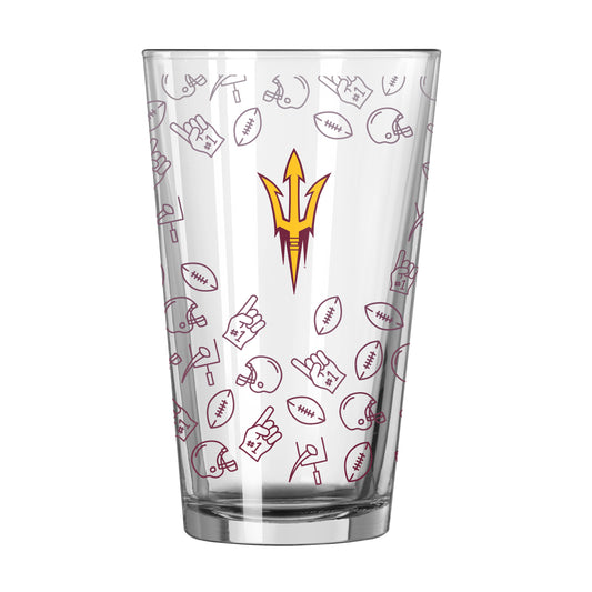 AZ State 16oz Ombre Playmaker Pint Glass