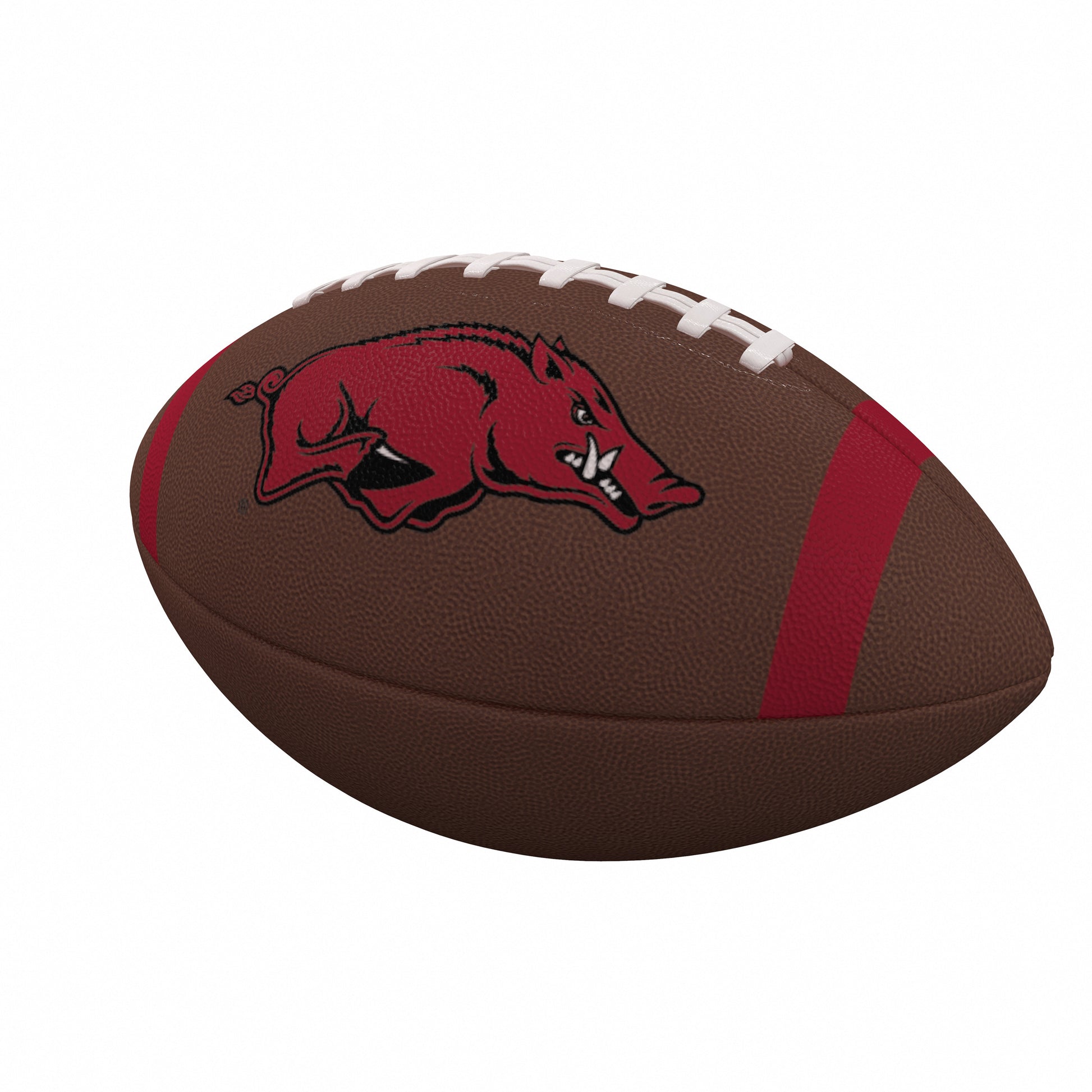 Arkansas Team Stripe Official-Size Composite Football