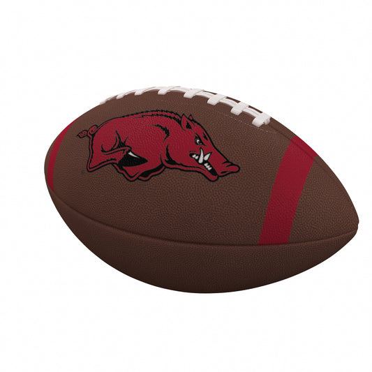 Arkansas Team Stripe Official-Size Composite Football
