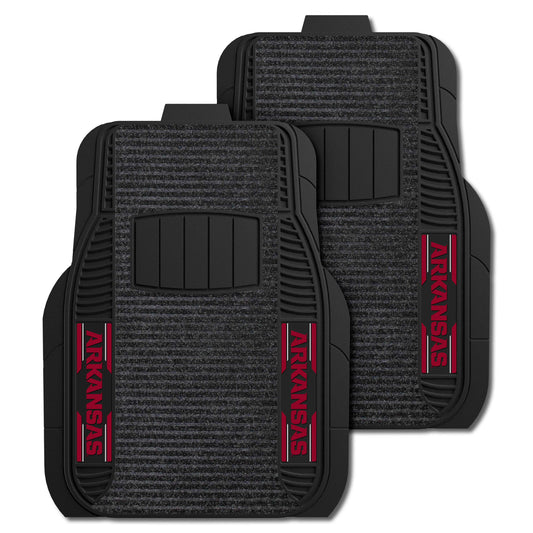 University of Arkansas 2-pc Deluxe Car Mat Set