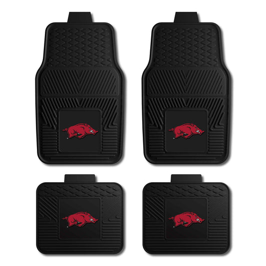 University of Arkansas 4-pc Vinyl Car Mat Set