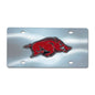 University of Arkansas Chrome Diecast License Plate