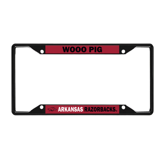 Arkansas License Black Trinity Plate Frame